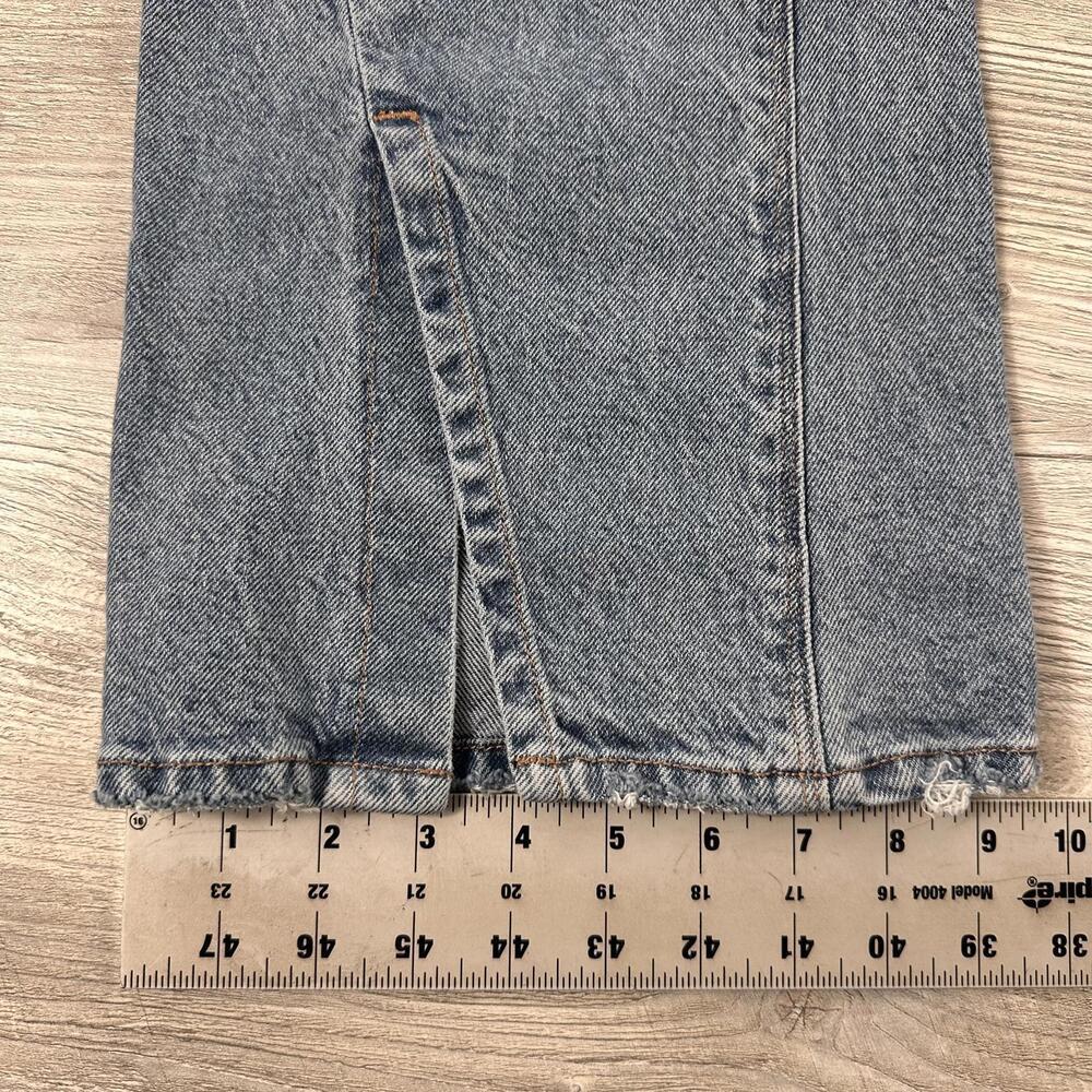 American Eagle Jeans Womens 8 Reg 30x30 Light Wash Curvy 90's Bootcut Rayon Y2K - Picture 6 of 8